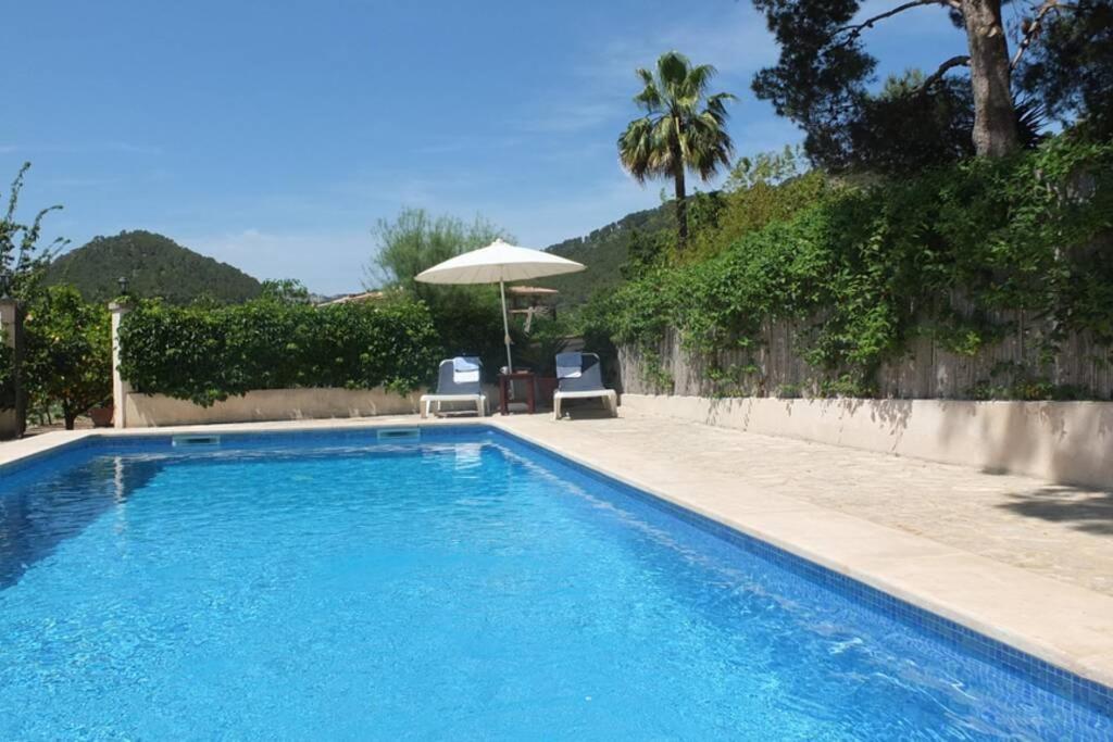 Villa Maria, Bonita Casa Con Jardin Y Piscina Privada En Andratx Exterior foto